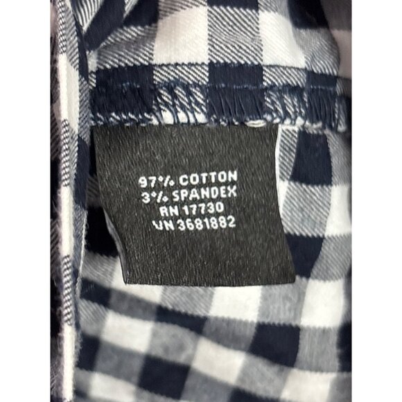 Victoria Beckham For Target Gingham Checkered Peplum Top M Black White - Picture 4 of 5